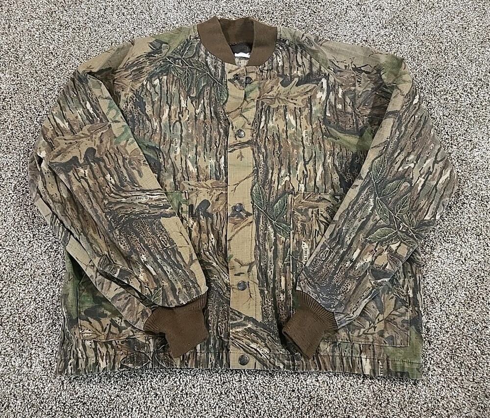Liberty Vtg 90s Realtree Camo Snap Button Jacket Mens Sz Lg Gorpcore Hunting USA
